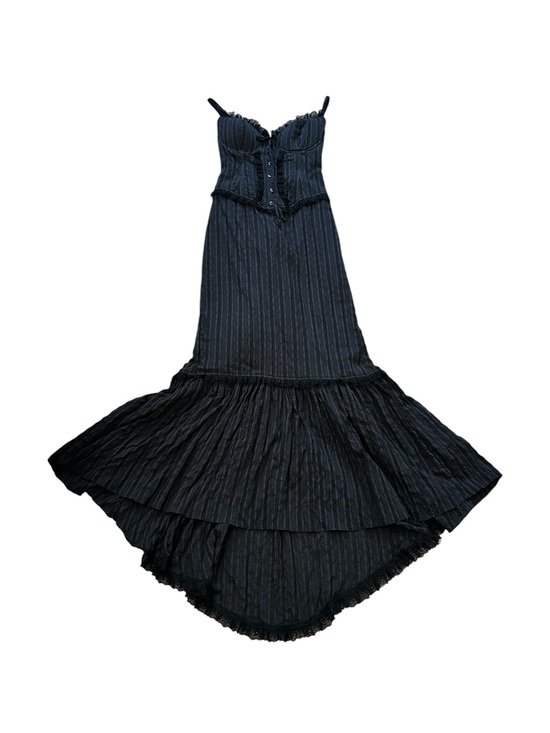 Lip Service Dresses & Skirts - Vintage Lip Service Black Corset Lace Gown Dress Dark Victorian Goth Steampunk